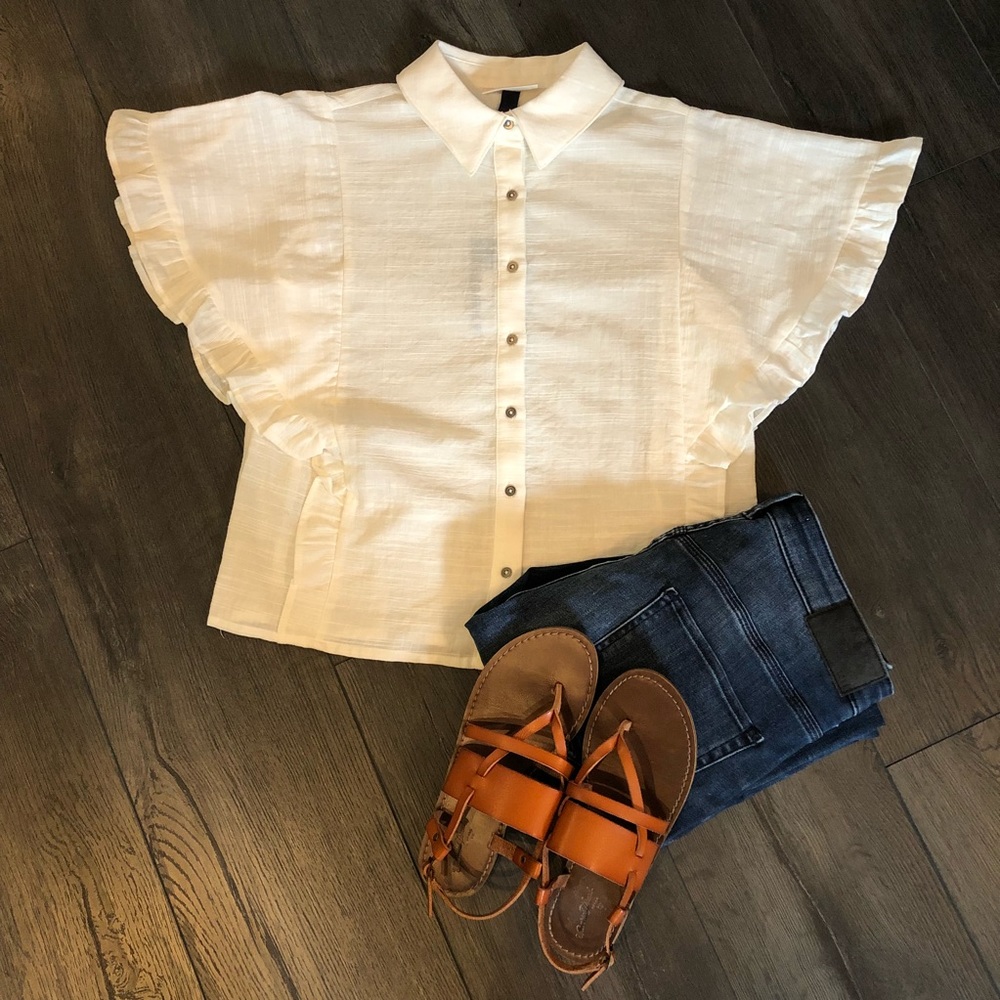 Universal Thread Boho Button Up Top Sz XS *NWT*